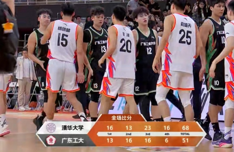 CUBAL-隰泰诚24+5 清华大学力克广东工大晋级全国八强!
